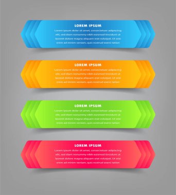 modern metin kutusu şablonu, pankart bilgileri