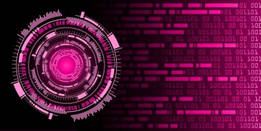 Mavi göz siber devre gelecekteki teknoloji konsepti