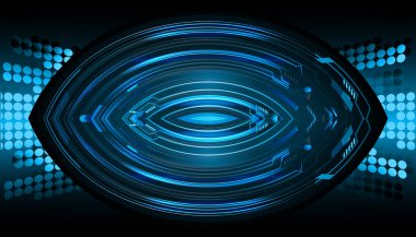 göz siber devre gelecekteki teknoloji konsepti