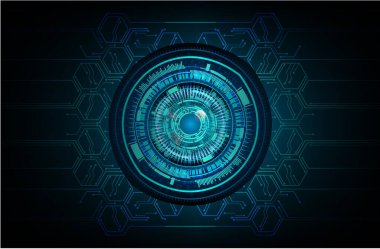 göz siber devre gelecekteki teknoloji konsepti