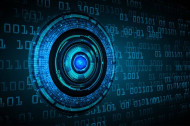 göz siber devre gelecekteki teknoloji konsepti