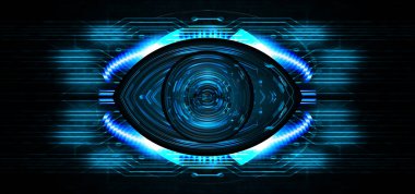 göz siber devre gelecekteki teknoloji konsepti