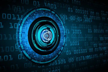 göz siber devre gelecekteki teknoloji konsepti