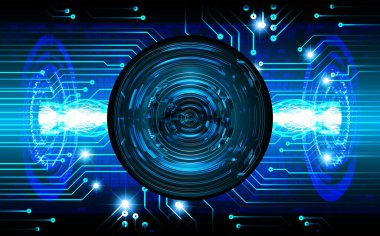 göz siber devre gelecekteki teknoloji konsepti