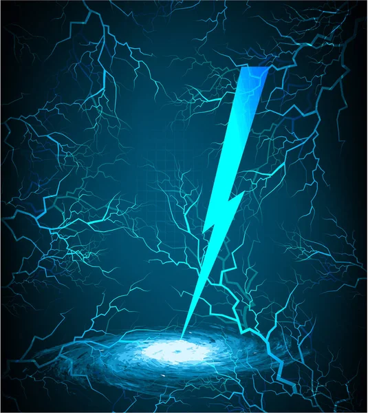 Relámpago Tormenta Truenos — Vector de stock