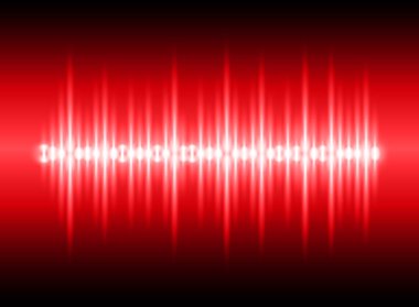 Ses dalgaları dalgalanan koyu mavi ışık