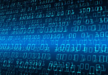 Mavi siber devre gelecekteki teknoloji konsepti