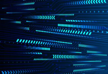 mavi ok soyut yüksek hızlı internet teknolojisi arkaplan illüstrasyonu