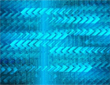 mavi ok soyut yüksek hızlı internet teknolojisi arkaplan illüstrasyonu