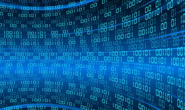 Mavi siber devre gelecekteki teknoloji konsepti