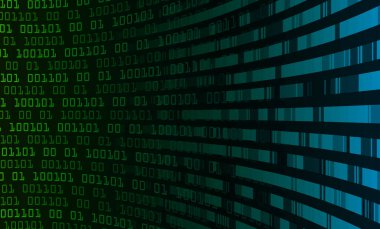 Mavi siber devre gelecekteki teknoloji konsepti