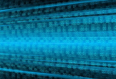 Mavi siber devre gelecekteki teknoloji konsepti