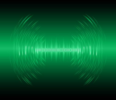 Ses dalgaları salınıyor karanlık ışık