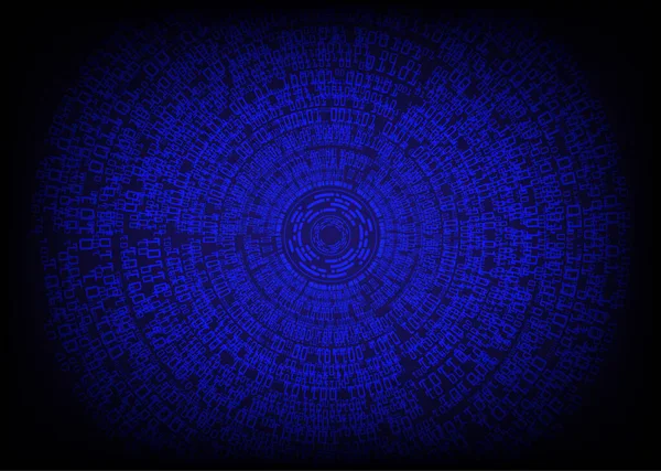 Концептуальний Фон Концептуальної Технології Blue Cyber Circuit — стоковий вектор