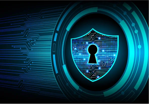 Sayısal arkaplan ve siber güvenlik konusunda kapatılmış asma kilit