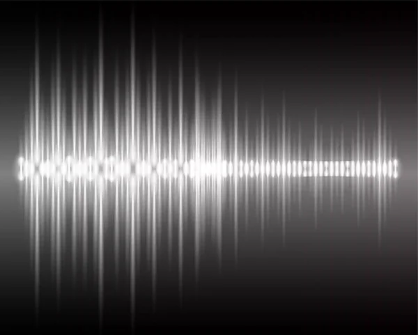 Schallwellen Die Dunkles Licht Schwingen Lassen — Stockvektor
