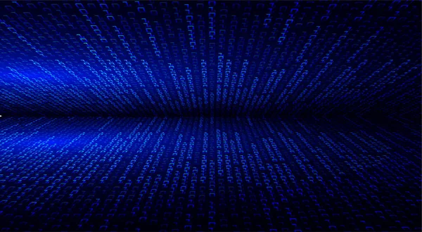 Blue Cyber Áramkör Jövő Technológia Koncepció Háttér — Stock Vector