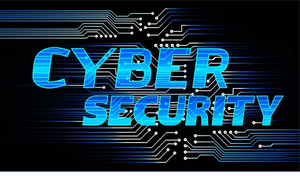 Blue Cyber Circuit Future Technology Background — стоковый вектор