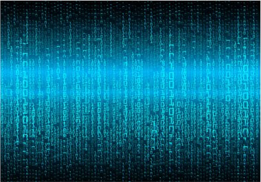 Mavi siber devre gelecekteki teknoloji konsepti