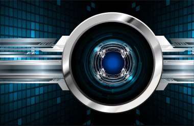 göz siber devre gelecekteki teknoloji konsepti