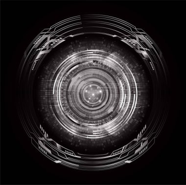 göz siber devre gelecekteki teknoloji konsepti