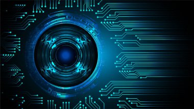 göz siber devre gelecekteki teknoloji konsepti