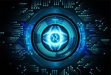 göz siber devre gelecekteki teknoloji konsepti