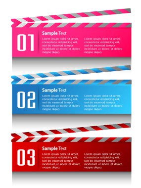 Metnin için yeri olan vektör pankartı.