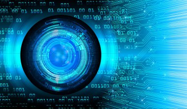 göz siber devre gelecekteki teknoloji konsepti