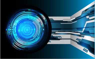 göz siber devre gelecekteki teknoloji konsepti