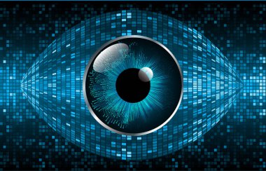 göz siber devre gelecekteki teknoloji konsepti