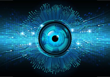göz siber devre gelecekteki teknoloji konsepti