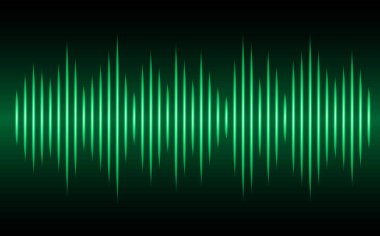 Ses dalgaları dalgalanan koyu mavi ışık