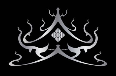 Bir ejderhanın vektör çizimi