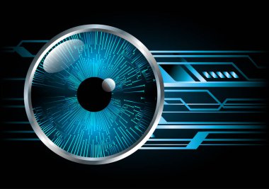 göz siber devre gelecekteki teknoloji konsepti