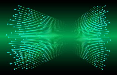 Mavi siber devre gelecekteki teknoloji konsepti