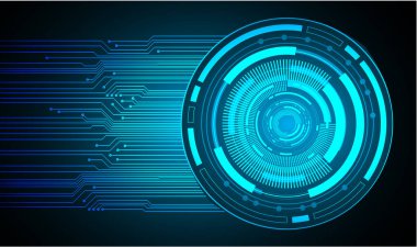 göz siber devre gelecekteki teknoloji konsepti