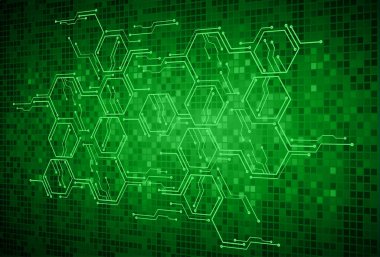 Mavi siber devre gelecekteki teknoloji konsepti