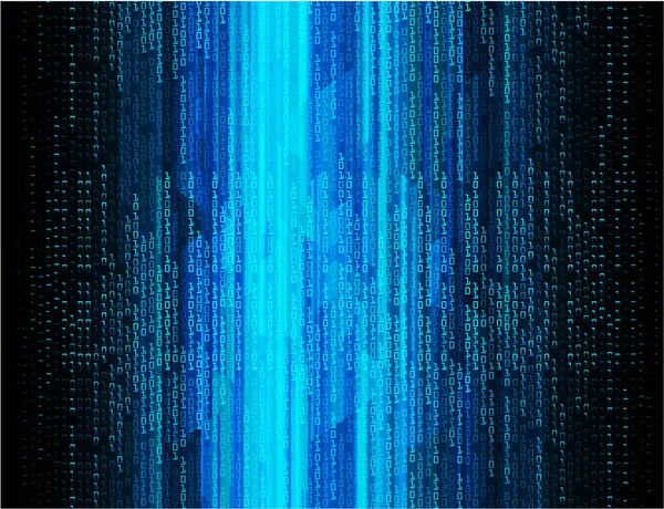 Blue Cyber Circuit Future Technology Concept Hintergrund — Stockvektor