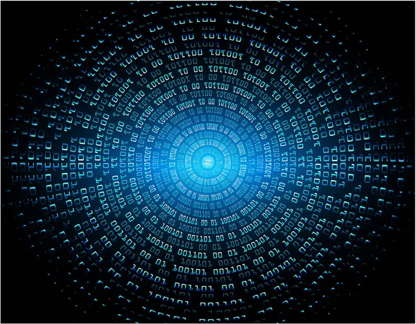 青い目のサイバー回路将来の技術コンセプト背景 — ストックベクタ