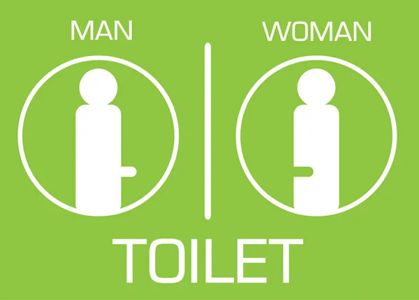 男性と女性のトイレのベクトル図 — ストックベクタ