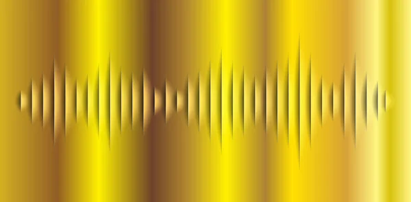 Звукові Хвилі Коливання Темно Синього Світла — стоковий вектор