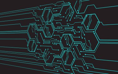 Siber devre gelecekteki teknoloji kavramı