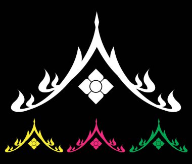 Bir yangının vektör illüstrasyonu