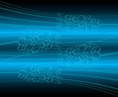 Siber devre gelecekteki teknoloji kavramı
