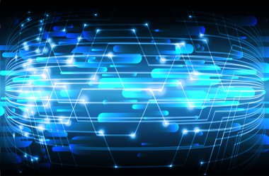 Siber devre gelecekteki teknoloji kavramı