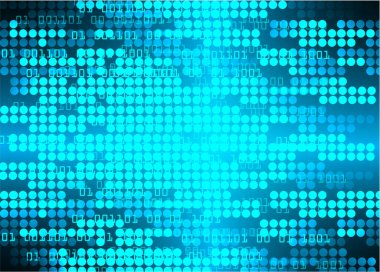 Mavi siber devre gelecekteki teknoloji konsepti