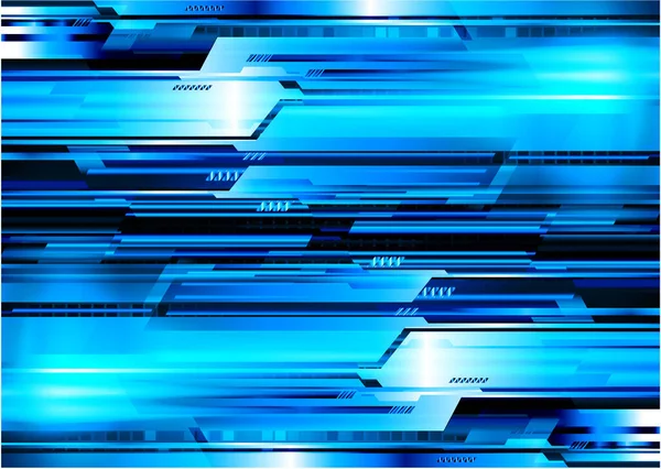 Blue Cyber Circuito Futuro Concetto Tecnologia Sfondo — Vettoriale Stock