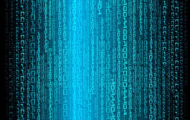 Mavi siber devre gelecekteki teknoloji konsepti