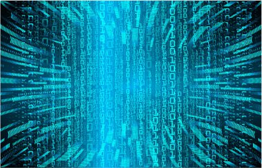 Mavi siber devre gelecekteki teknoloji konsepti